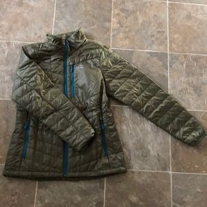 LL Bean Primaloft Packaway Jacket Kelp Green &Teal